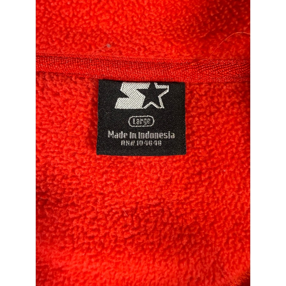 Vintage Maryland Terrapins Sweater Large Starter Fleece Pullover Sweatshirt Zip - Picture 3 of 9